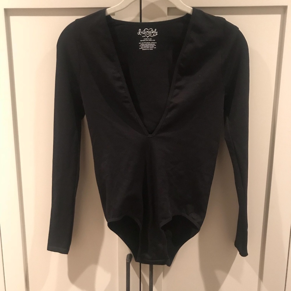 free people plunge neck line